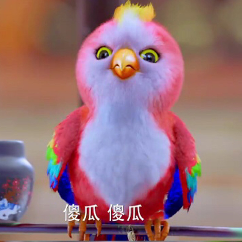 楚乔传同款会说话的彩色鹦鹉毛绒玩具公仔赵丽颖表情包搞笑鹦鹉鸟