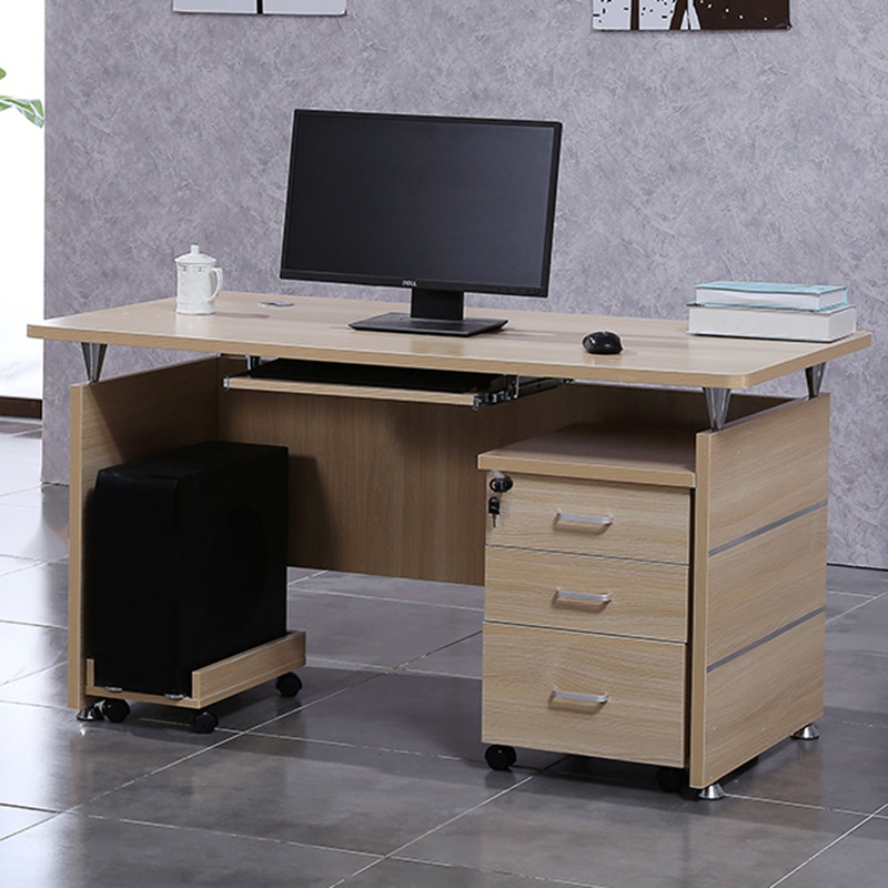 办公室电脑办公桌简约现代写字台单人大气多功能小型办公桌1.2米