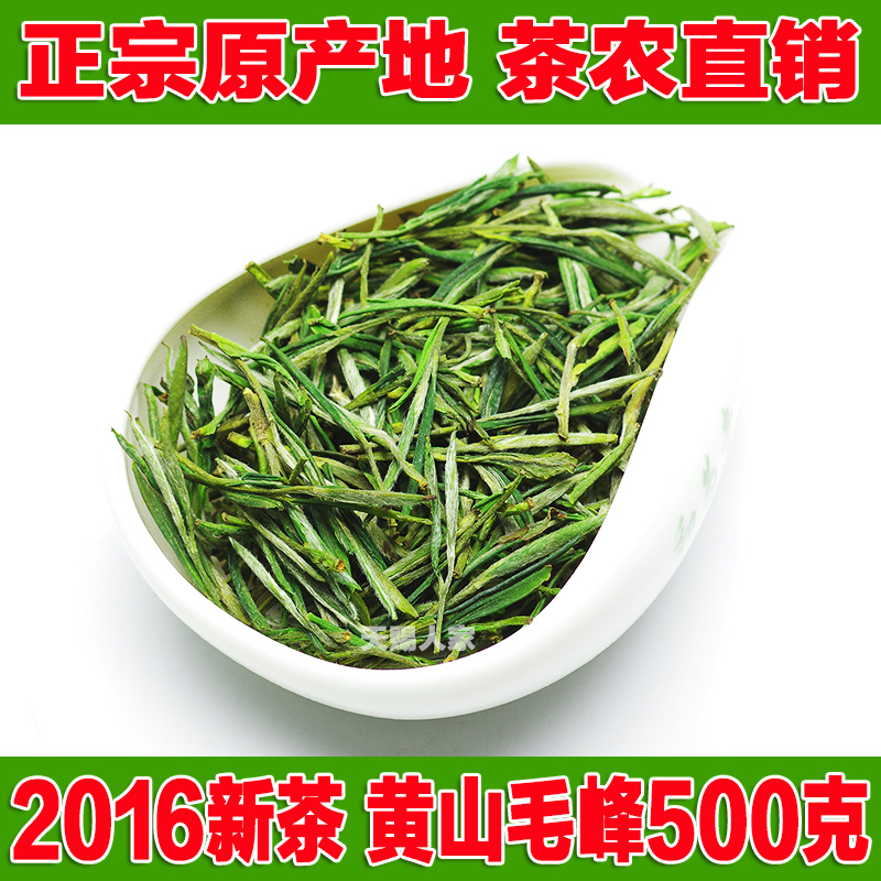 茶农直销2016新茶叶春茶绿茶安徽毛尖高山黄山毛峰明前特级500克