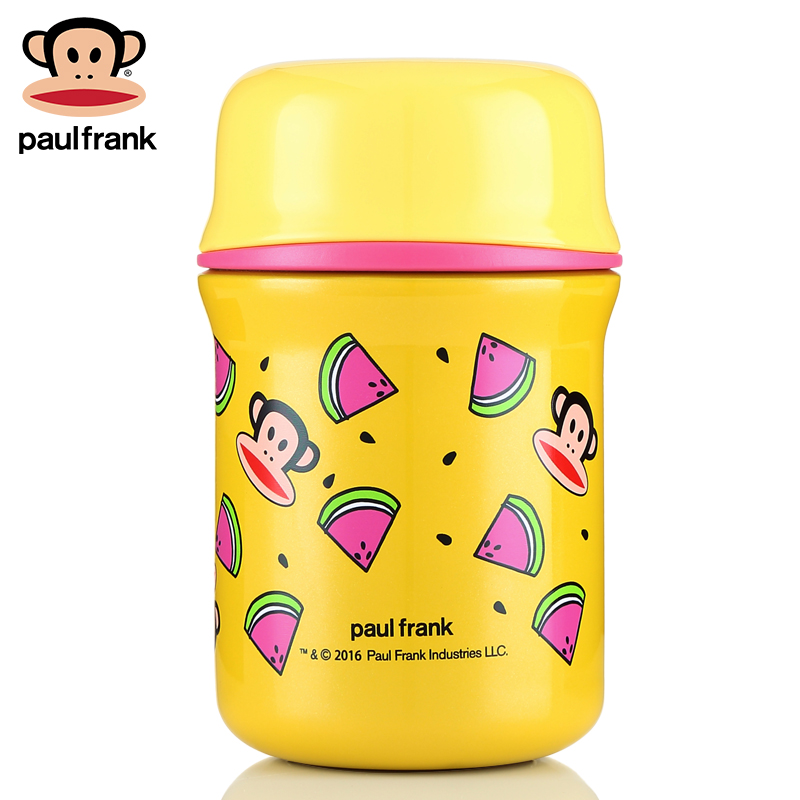 paulfrank/大嘴猴便携小巧保温杯女可爱大肚水杯儿童学生杯子水壶