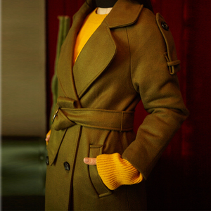 轻奢复古英气羊毛风衣