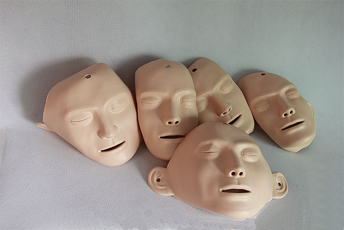 橡皮人专用配件 急救假人可换脸皮 心肺复苏模拟人面皮