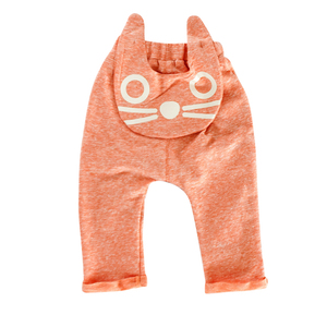 沃康婴儿裤子男宝宝百搭外穿面包长裤小猫韩版