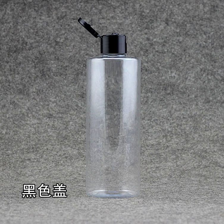 分装瓶300ml塑料透明pet瓶洗发水沐浴露化妆品试用装蝴蝶结翻盖瓶