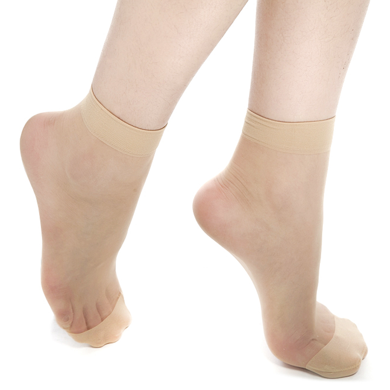 女袜春夏隐形袜子 短袜水晶透明超薄 20双 加固