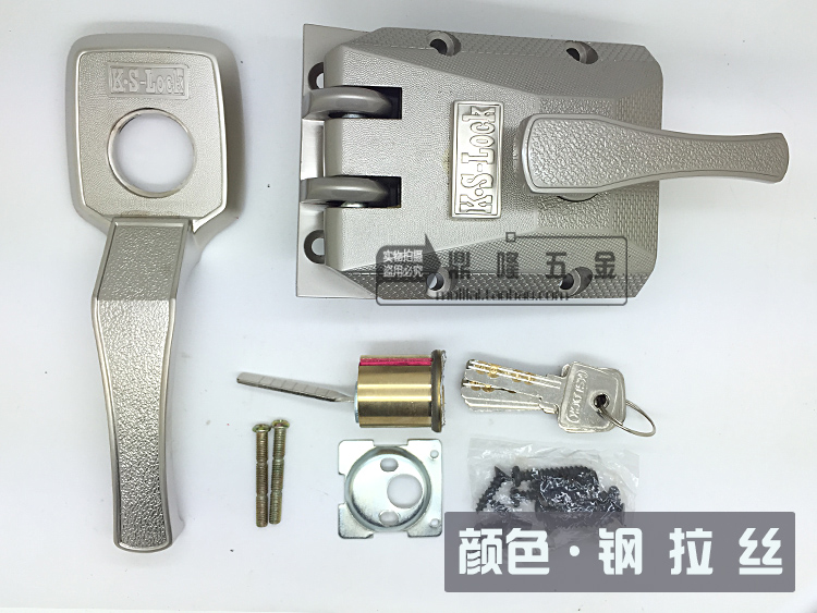 老式外装防盗锁芯老虎锁ks-lock豪华木门入户大门锁牛头虎齿钩锁