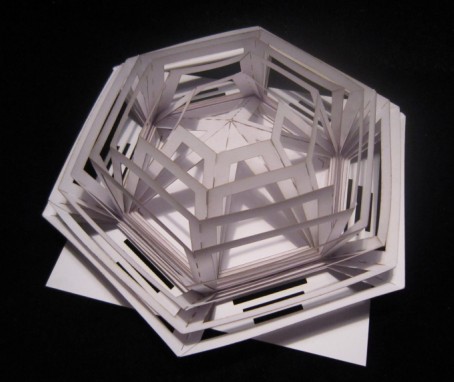 折纸立体手工纸雕立体贺卡模型立体空间构成作业美术教具电子图纸