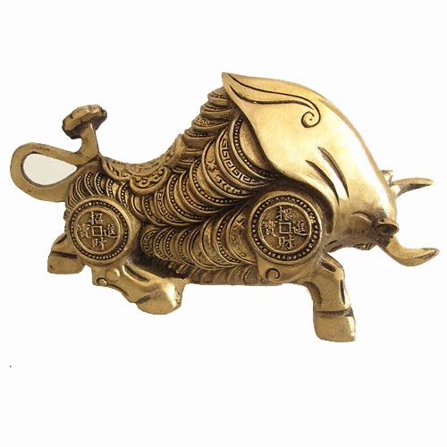纯铜牛风水摆件 工艺品 金钱牛 生肖牛吉祥物 家居工艺品
