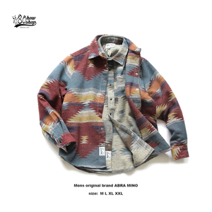 日系青年民族风衬衫外套