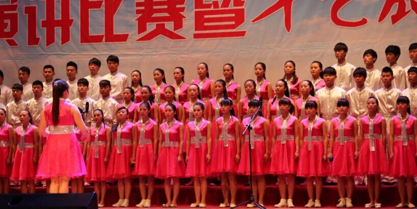 合唱服女大合唱服装中小学生合唱服演出服舞蹈服装专业定做013