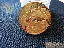2017年建军90周年纪念章1盎司金质渡金章纪念币金币40mm送圆盒