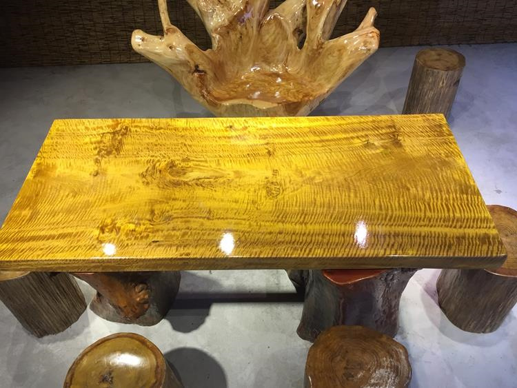 金丝楠木水波纹大板茶板整块茶盘实木茶台黄金樟根雕平板阴沉雕刻