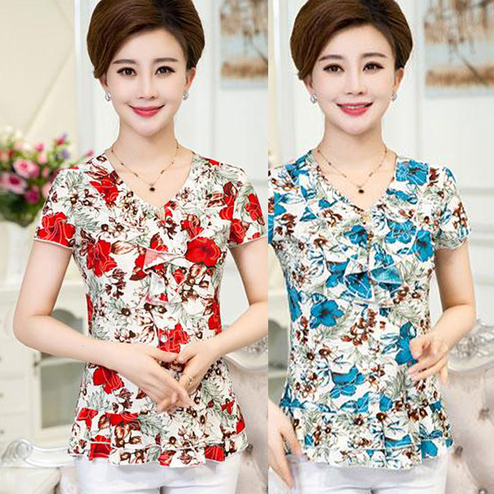 中年妇女衣服40-50岁时尚妈妈装上衣zln中老年