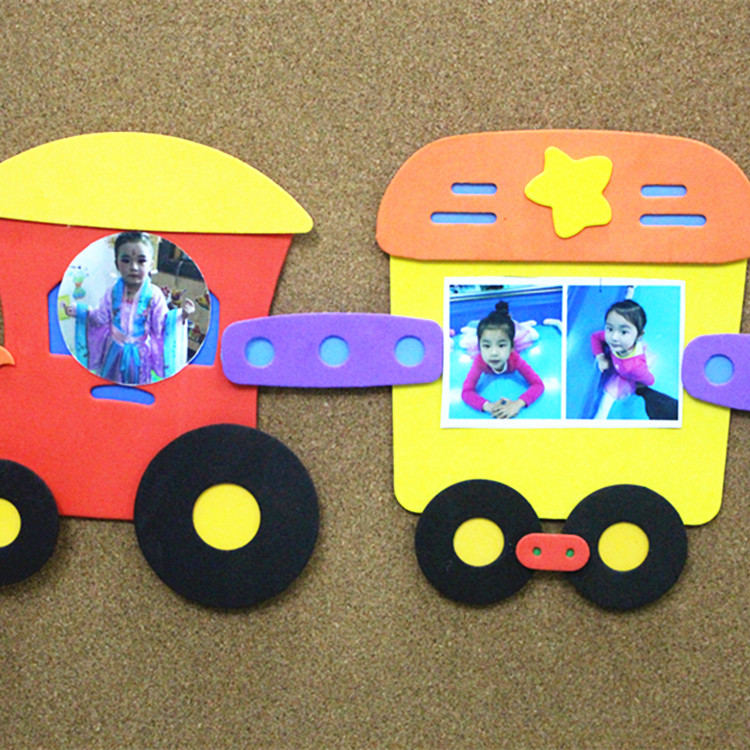 小学幼儿园教室环境板报布置用品小火车墙面装饰立体泡沫创意墙贴