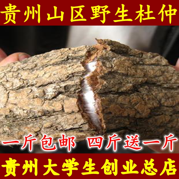 【4斤送一斤】贵州特产2016 野生杜仲 老杜仲皮厚皮500克 杜仲皮