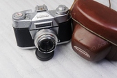 DKL口德国福伦达bessamatic 135胶片单反带原厂50mm镜头皮套 1959