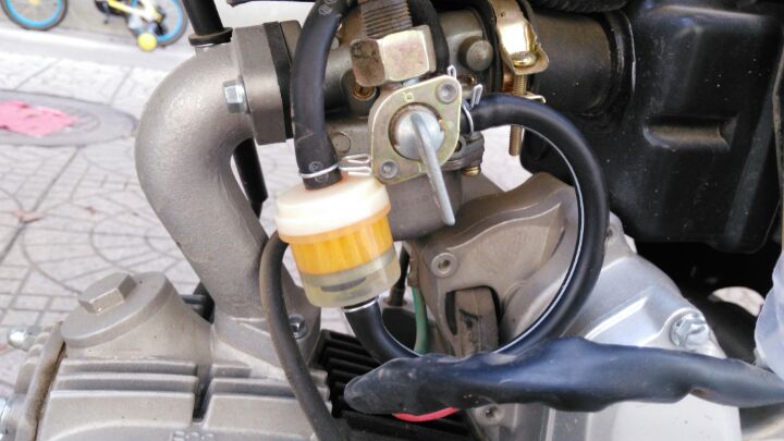 包邮摩托车汽油过滤器 油管滤芯 油杯带小磁铁滤芯滤清器