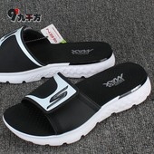 BKW 54262 男子魔术贴防滑一字拖鞋 9平方Skechers斯凯奇2017夏款