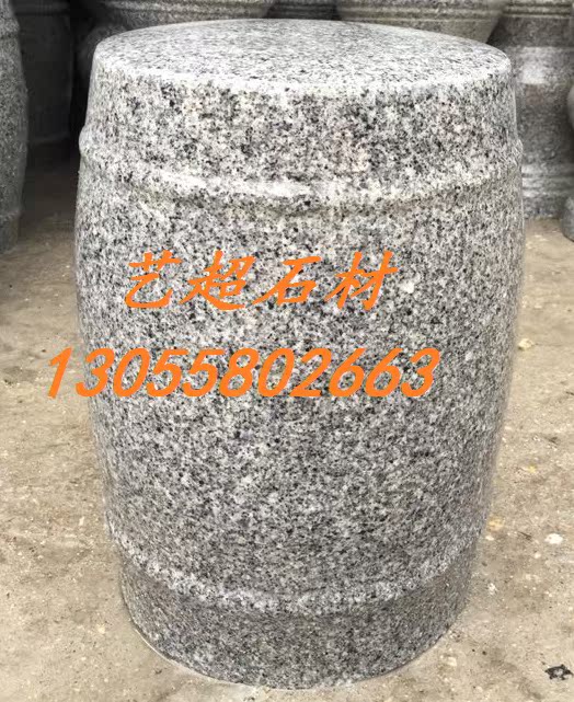 石雕挡车柱花岗岩路障石柱止车石柱障碍石石材路障圆柱路桩石材
