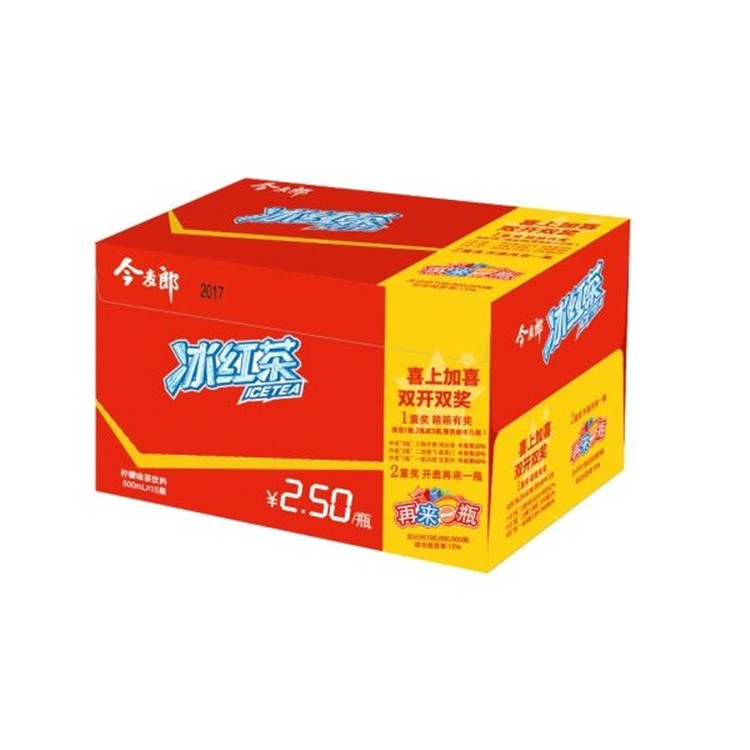 今麦郎冰红茶瓶装饮料饮品茶饮料整箱500ml*15瓶
