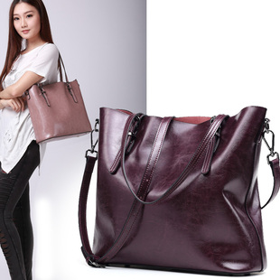 真皮女包大包2016秋冬新款牛皮斜挎手提包单