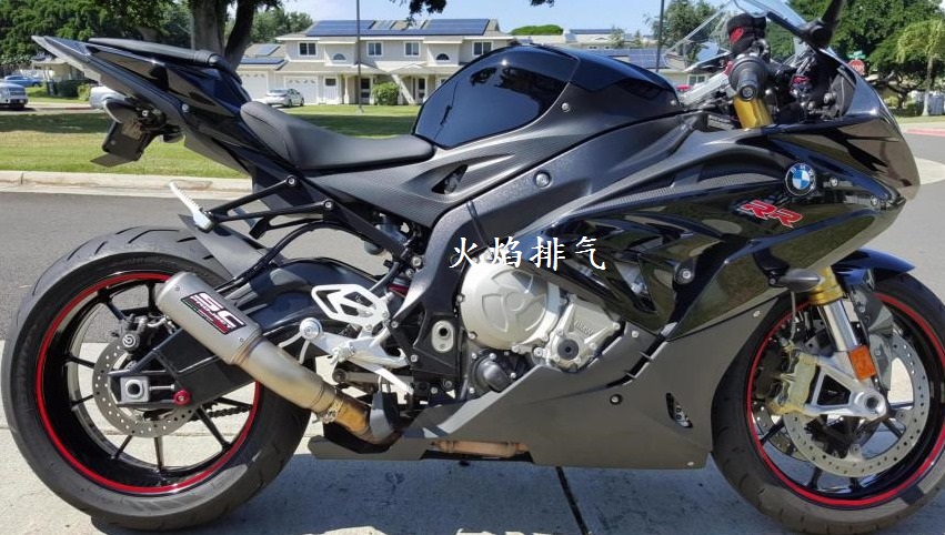 宝马bmw s1000rr改装排气管 摩托车排气管 钛合金2015