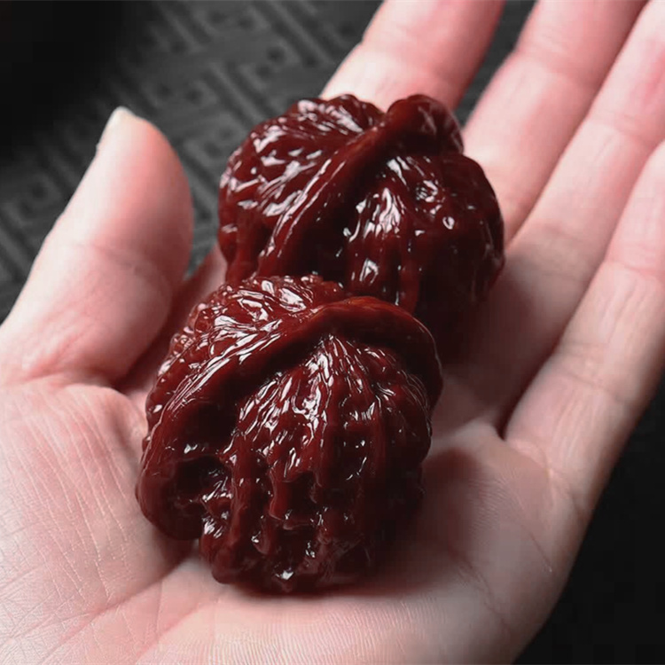 包浆玉化狮子头核桃 四座楼文玩核桃手把玩 核桃 机刷老核桃 42mm