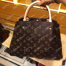 英国正品代购 LV路易威登女包蒙田BB手提包M41055 中号M41056
