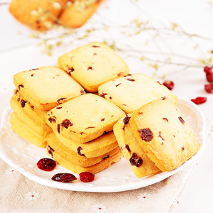 朵趣蔓越莓曲奇饼干礼盒800g