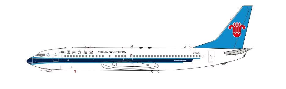 预定:jc wings 1:200 合金 飞机模型 南方航空 b737-800w b-5761