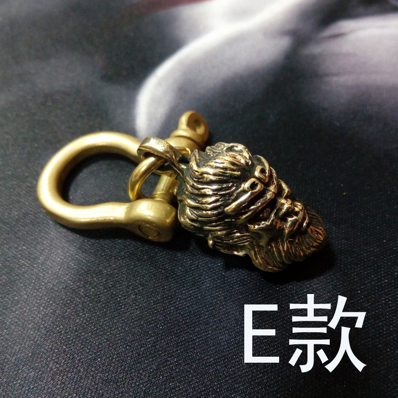 黄铜大圣归来空心钥匙扣挂件暴怒悟空汽车吊坠齐天大圣机车钥匙柄
