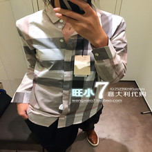 意大利正品BURBERRY/博柏利女士经典格衬衫长袖修身职业装 现货