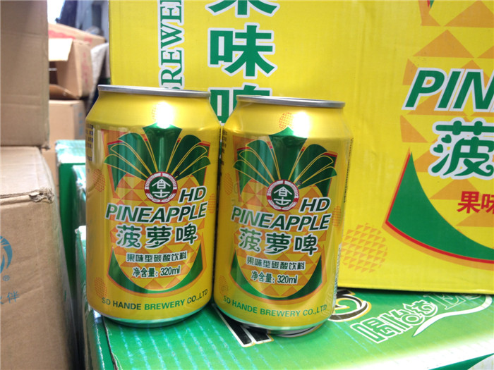 果味饮料 菠萝啤果味饮料320ml*24罐 全国多地一件包邮