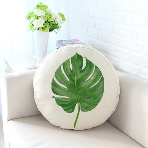 宜家水彩色植物靠枕