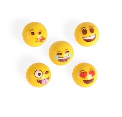 美国emoji gumballs表情符号口香糖5个不同表情可爱蛋糕装饰