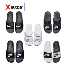 010 819717 男女黑白字母大钩子正品 耐克NIKE忍者双绑带拖鞋