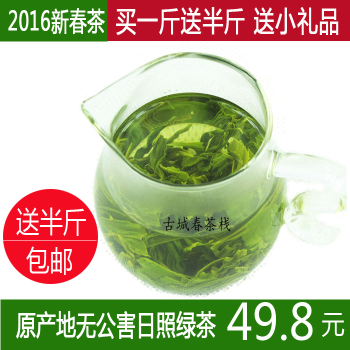 绿茶日照绿茶2016年新茶春茶无公害绿茶雪青炒青茶叶500g散装包邮