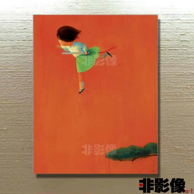 手绘油画制作餐厅装饰画刘野墙画婴儿房间画送朋友礼物定制自画像