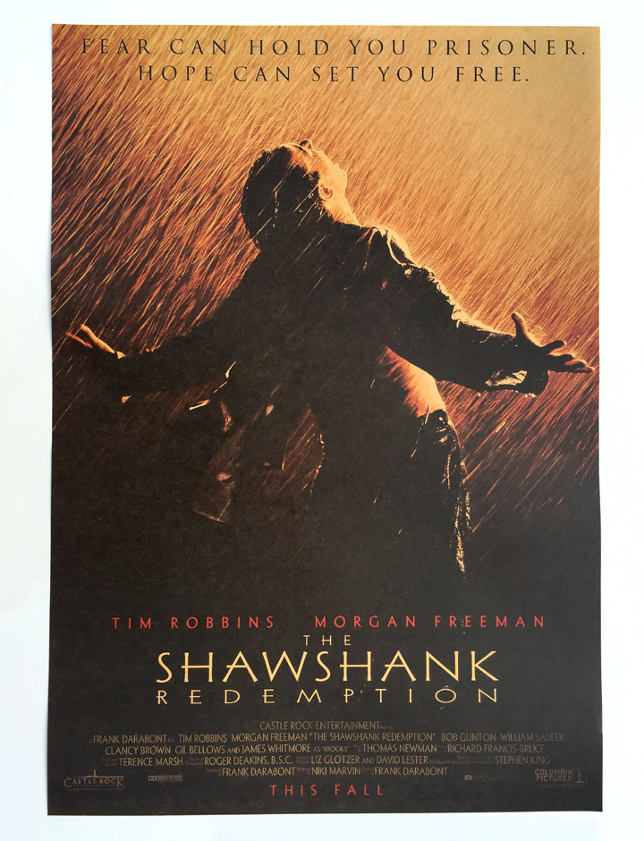 肖申克的救赎经典电影海报 牛皮纸画 装饰画芯 客厅酒吧装饰挂画