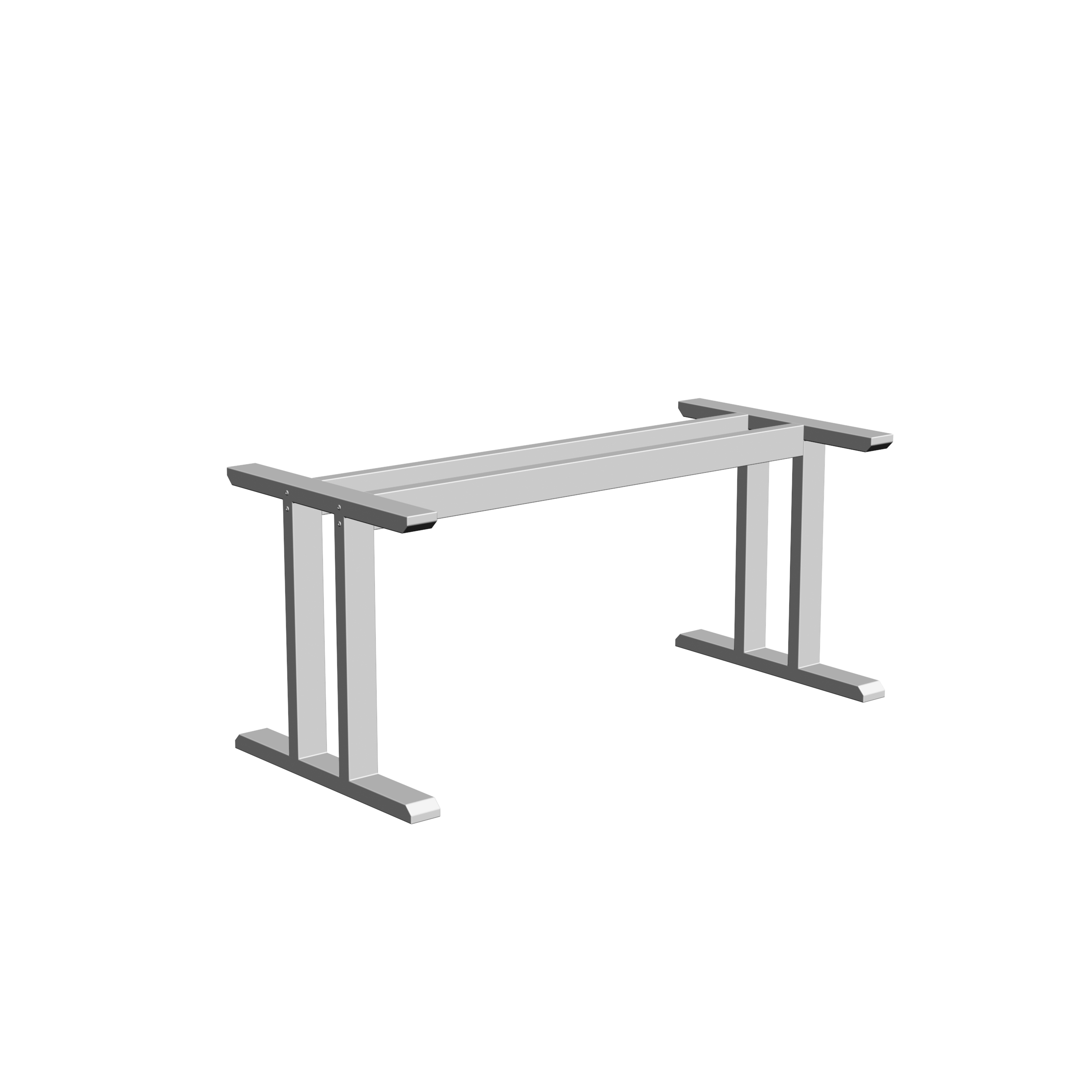 金属304不锈钢桌脚 大班台实木大板支架腿 餐桌电脑桌桌架 定做