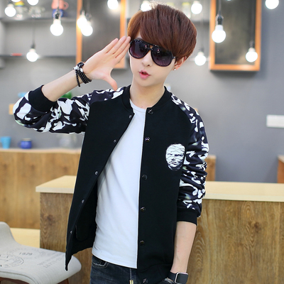 春秋季开衫外套男 青少年秋天连帽卫衣男韩版