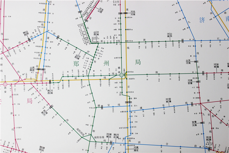 2017年3月第4版 全国铁路货运营业站示意图 1米x1.