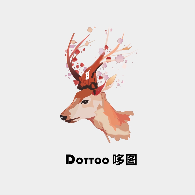 麋鹿纹身贴 梅花鹿纹身贴 防水纹身贴 原创纹身贴 小鹿纹身贴防水