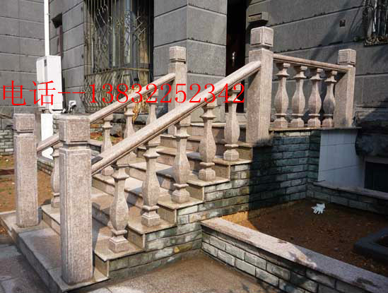 石雕花岗岩栏杆护栏大理石头栏杆汉白玉家用门口室内外装饰阳台柱
