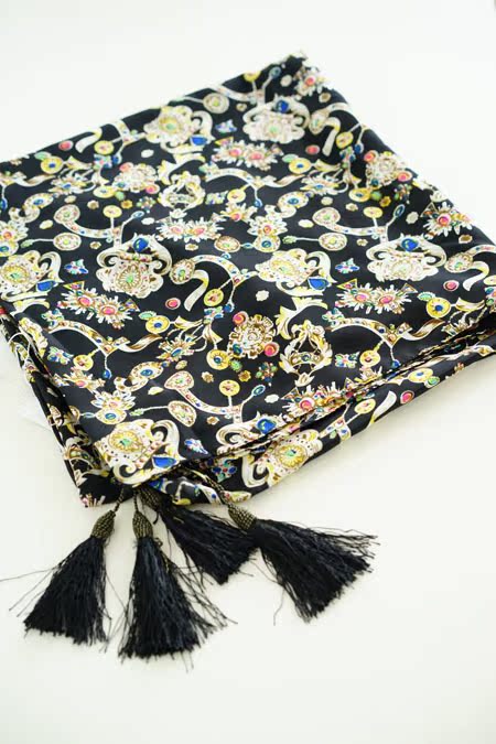 正品[披巾雪纺]披巾评测 沙滩披巾的系法图解图