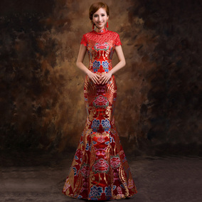 正品[进酒服 新娘]敬酒服新娘时尚评测 新娘敬酒服发型图片_惠惠购物