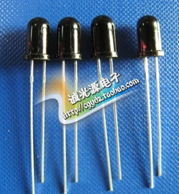 5mm850nm发射管黑色f5红外线发光二极管led灯珠监控安防用大芯片
