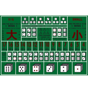 90*180厘米 押大小游戏 骰宝色子专用桌布 赌比大小点台布 台尼