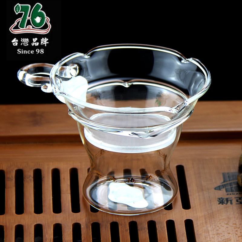 台湾76耐热玻璃公道杯过滤网 茶滤 滤茶器功夫茶具零配件泡茶漏斗