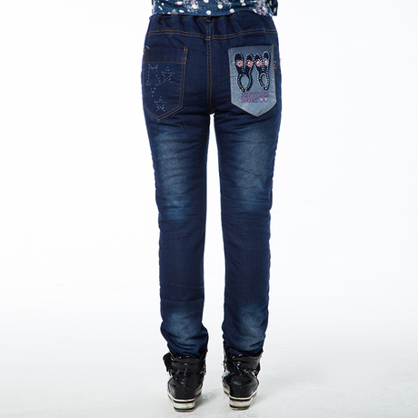 淘宝网-【天天特价】女童加绒牛仔棉裤小裤脚